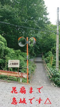 「ご案内：電車またはバスでお越しのお客様へ」（Information：The Nearest Station to Gora Hanaougi is Sounzan Station）